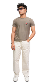 Men's adidas textured brown Imported T-shirt